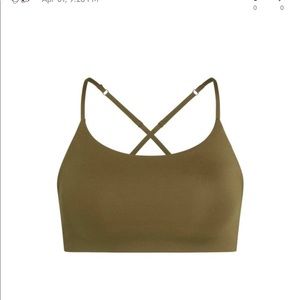 GIRLFRIEND COLLECTIVE Juliet Strappy Sports Bra in Fern Green NWT
